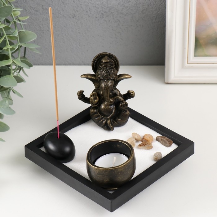 Сад камней Дзен  Сад камней Дзен "Ганеша" 12,5х12,5х10 см