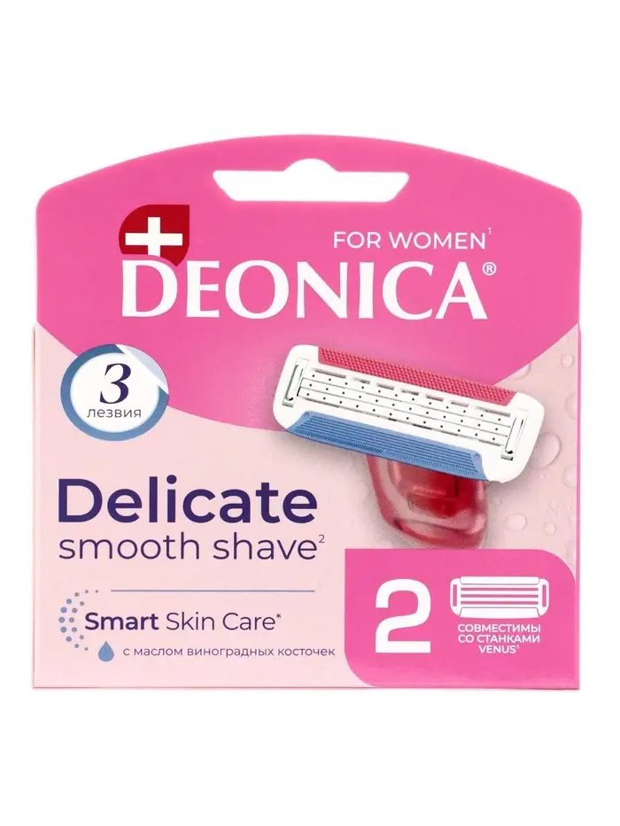 Сменные кассеты DEONICA 3 FOR WOMEN , 2 шт Сменные кассеты DEONICA 3 FOR WOMEN , 2 шт