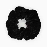 Резинка для волос «Орбита», дэемма бархат, 10 см, чёрная