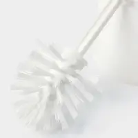 Ёршик для унитаза &laquo;Блеск. Эконом&raquo;, 12.5&times;12.5&times;37.5 см, с подставкой, белый