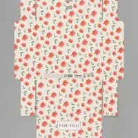 Коробка подарочная самосборная For you, 20&times;18&times;5 см, с лентой