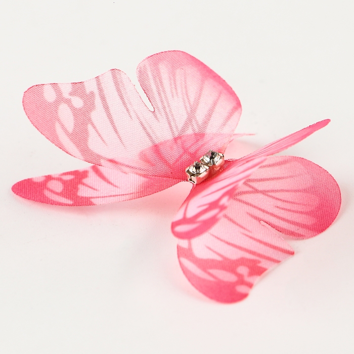 Декор для творчества «Бабочка», двухслойный, набор 12 шт., размер 1 шт. — 5 × 4 см, цвет красный Декор для творчества «Бабочка», двухслойный, набор 12 шт., размер 1 шт. — 5 × 4 см, цвет красный