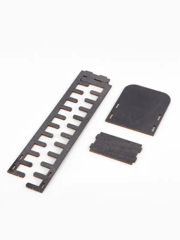 Подставка под открытки, 11 ячеек, 270&times;110&times;84, толщина 3 мм, тёмная