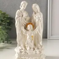 Фигурка гипс &laquo;Семья большая&raquo;, 18&times;10&times;7 см, белый, с росписью