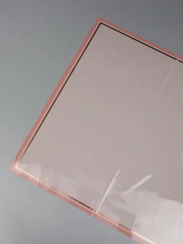 Пленка для цветов, "Двойная кайма", пудровый, 57х57&plusmn;2 см