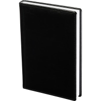 Ежедневник недатированный черный, А5,148x218, 352стр, Agenda