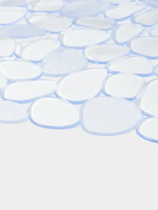 Коврик в раковину "Галька" 30х40 см прозрачный