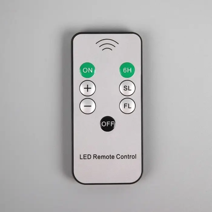 Светодиодные свечи на прищепках 10 см, 10 штук, от батареек ААх1, пульт ДУ, свечение тёплое белое