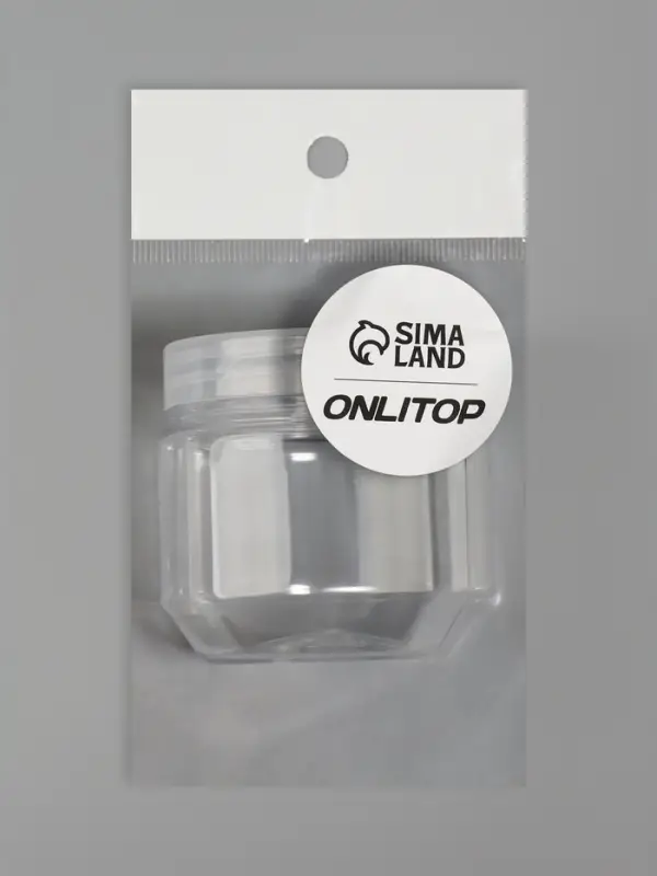 Баночка для хранения, 100 мл, прозрачная