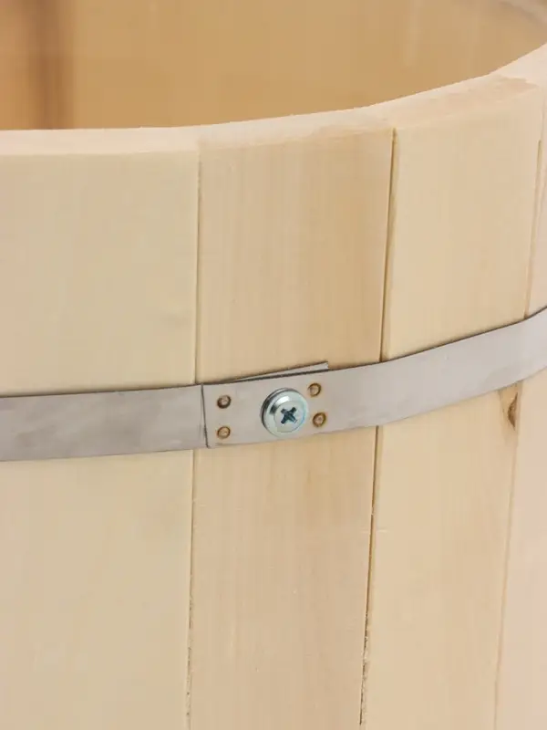 Запарник - ведро для бани и сауны, 13 л, липа, пластиковая вставка, с крышкой, &laquo;Добропаровъ&raquo;