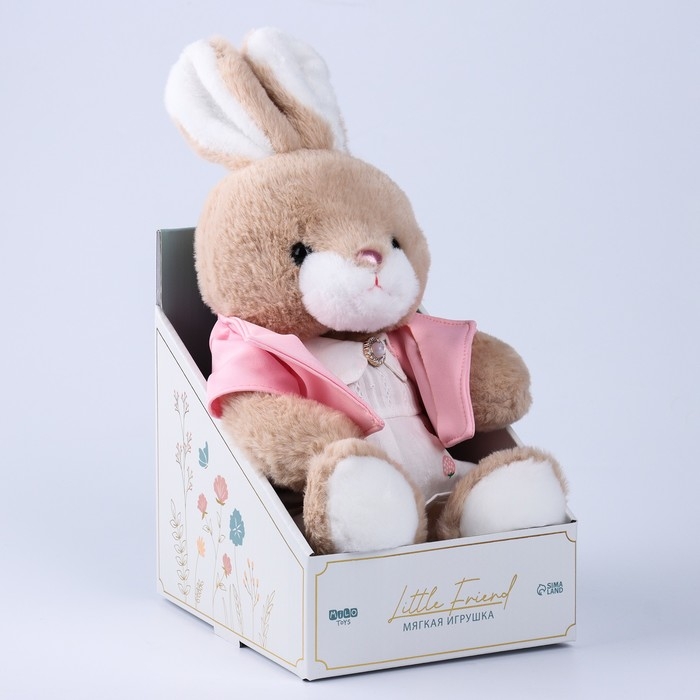 Мягкая игрушка Little Friend, зайка в платье и розовой кофточке, 31 см Мягкая игрушка Little Friend, зайка в платье и розовой кофточке, 31 см