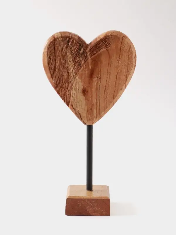 Сувенир &laquo;Сердце&raquo;, на подставке, 20&times;10&times;35 см, дерево джампинис