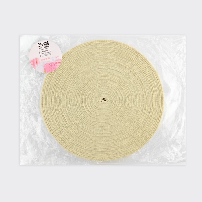 Стропа ременная, 25 мм, 50 ± 1 м, плотность 10,2 гр/м, цвет бежевый №22 Стропа ременная, 25 мм, 50 ± 1 м, плотность 10,2 гр/м, цвет бежевый №22