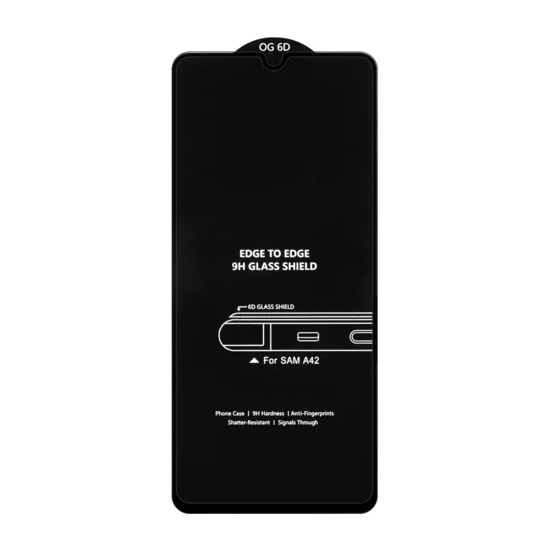 Защитное стекло для Samsung A42 6D без упаковки