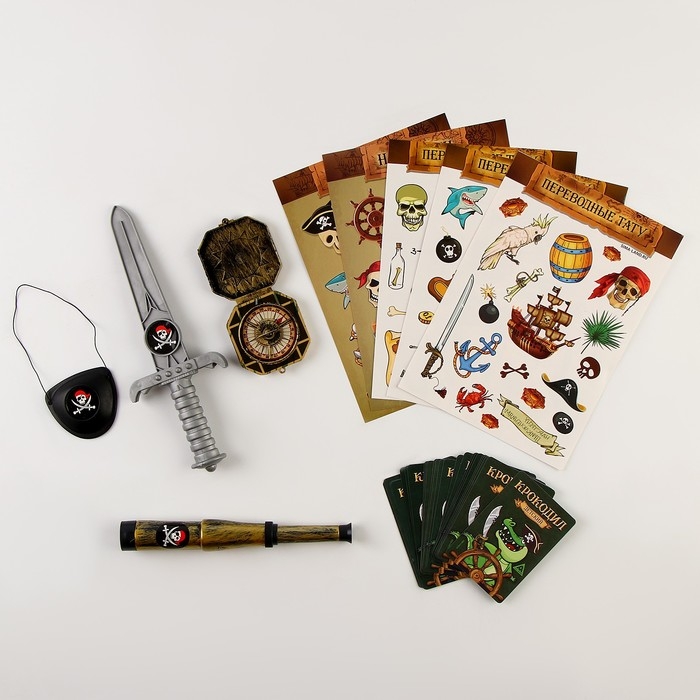 Карнавальный набор  Карнавальный набор "Отважный пират" с игрой крокодил