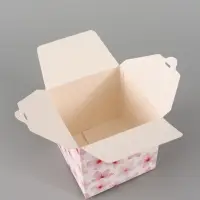 Коробка подарочная складная &laquo;Цветы&raquo;, 12&times;12&times;12 см