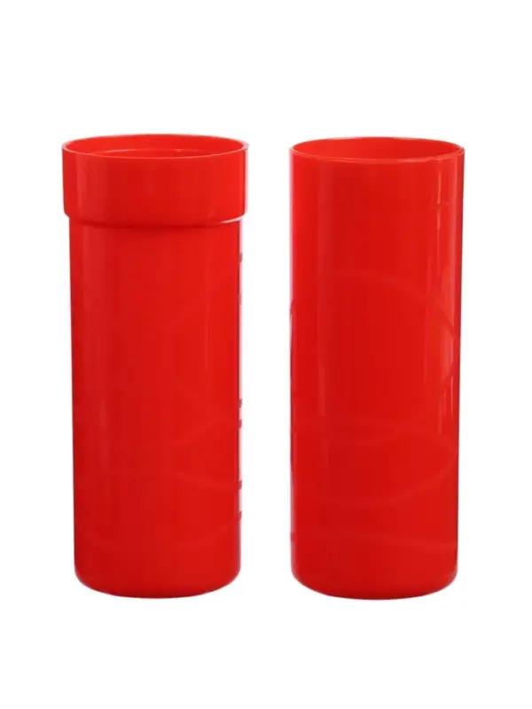 Пенал - тубус Calligrata, 40&times;195 мм, пластиковый, красный