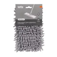 Насадка для швабры тм Vetta, 10х40см, 50 гр., &laquo;Лапша&raquo;, микрофибра