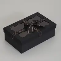 Набор подарочных коробок 3 в 1, прямоугольные с окном 23&times;16&times;9.5 21&times;14&times;8.0 19&times;12&times;6.5 см