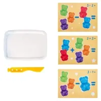 Набор для раскопок "Счетные мишки", 5 фигурок, 3 карточки с заданиями RSKP4