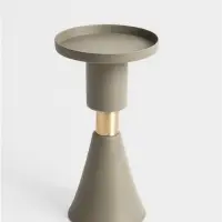 Подсвечник на 1 свечу текстурный &laquo;Графитовый&raquo;, 10.5&times;10.5&times;19.5 см