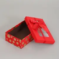 Набор подарочных коробок 3 в 1, прямоугольные с окном 23&times;16&times;9.5 21&times;14&times;8.0 19&times;12&times;6.5 см