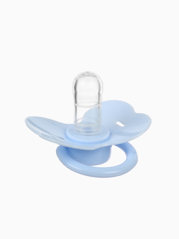 Пустышка классическая, с держателем, +0мес., цвет голубой Пустышка классическая, с держателем, +0мес., цвет голубой