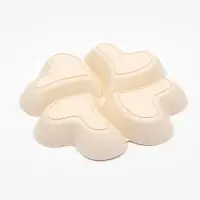Менажница &laquo;Сердце&raquo;, 4 ячейки, пластик, 22.5&times;3 см, бежевая