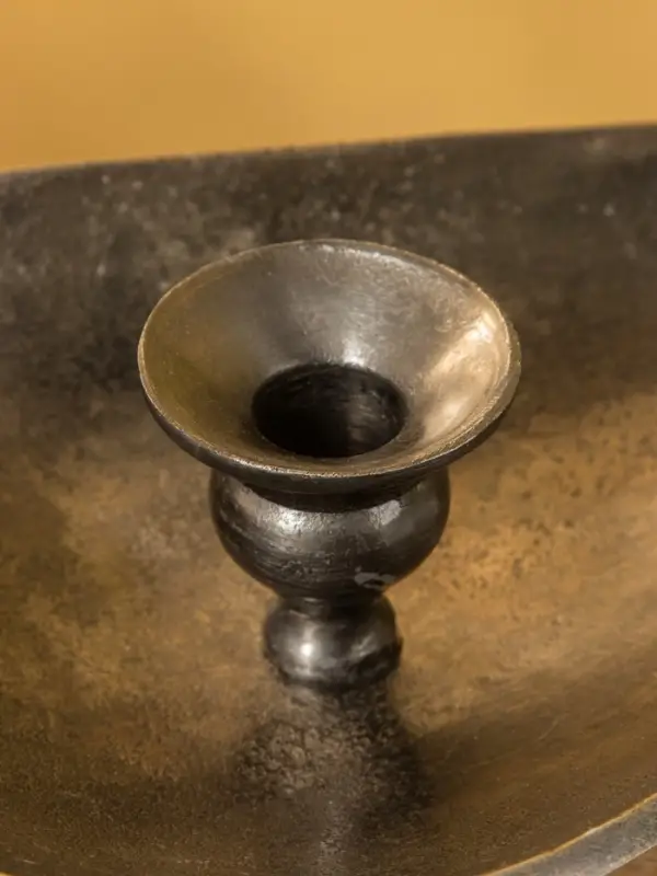 Подсвечник  Подсвечник "Средневековье" алюминий 25,5х18х7,5 см