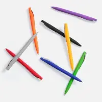 Ручка шариковая Pin Soft Touch, оранжевая