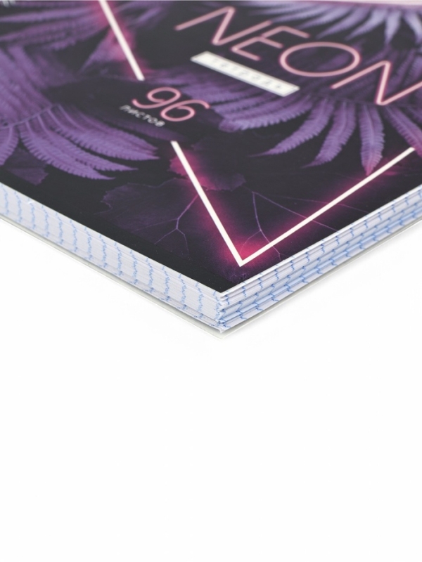 Тетрадь А5, 96 листов на спирали &laquo;Neon&raquo; уф лак