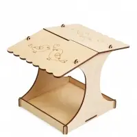 Кормушка для птиц хдф  х  х  см, Разобранная, "Синичник" "Greengo" Кормушка для птиц хдф  х  х  см, Разобранная, "Синичник" "Greengo"