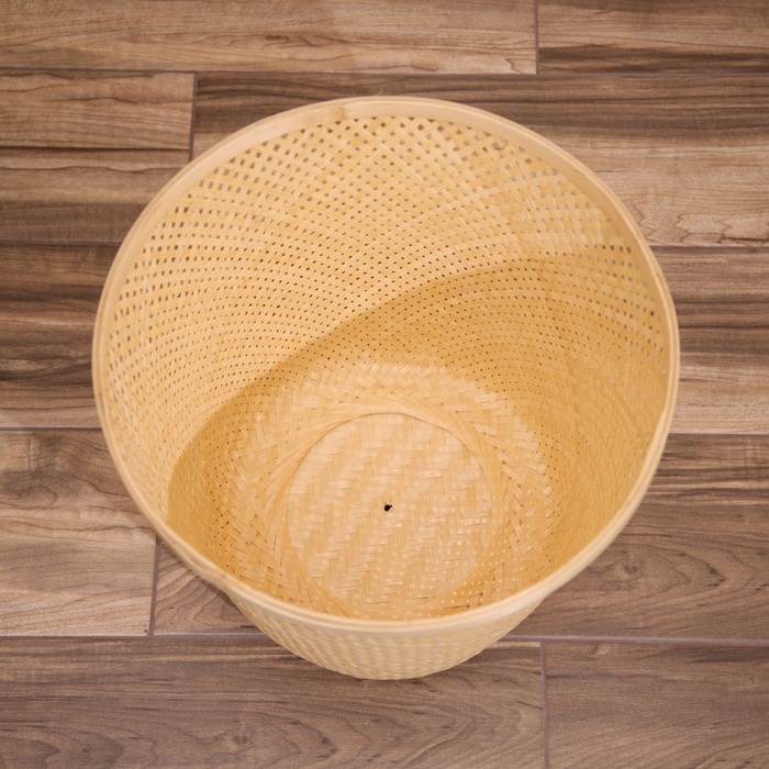 Корзина плетёная, из бамбука 40х40х43 см Корзина плетёная, из бамбука 40х40х43 см