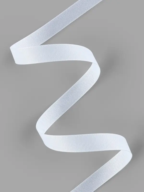 Лента репсовая, 15 мм, 23&plusmn;1 м, белая №01