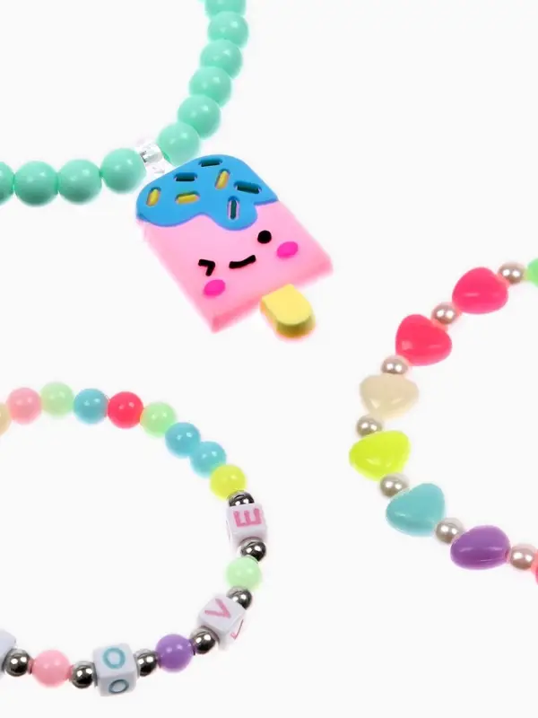 Набор детских браслетов &laquo;Выбражулька. Эскимо&raquo;, d=5 см, разноцветные