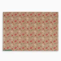 Бумага упаковочная крафт &laquo;Розовые цветочки&raquo;, 70&times;100 см