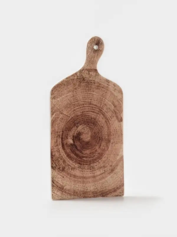 Блюдо для подачи Magistro Wood, 36.5&times;18&times;1.2 см, фарфор, коричневое