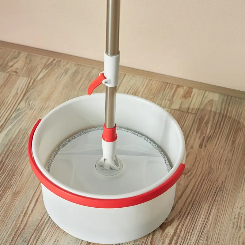 VETTA Набор швабра с круглым ведром, 2 насадки, ABS-пластик, полипропилен, нерж.сталь