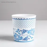 Кашпо для цветов &laquo;Гжель&raquo;, 1.6 л, 14&times;14 см