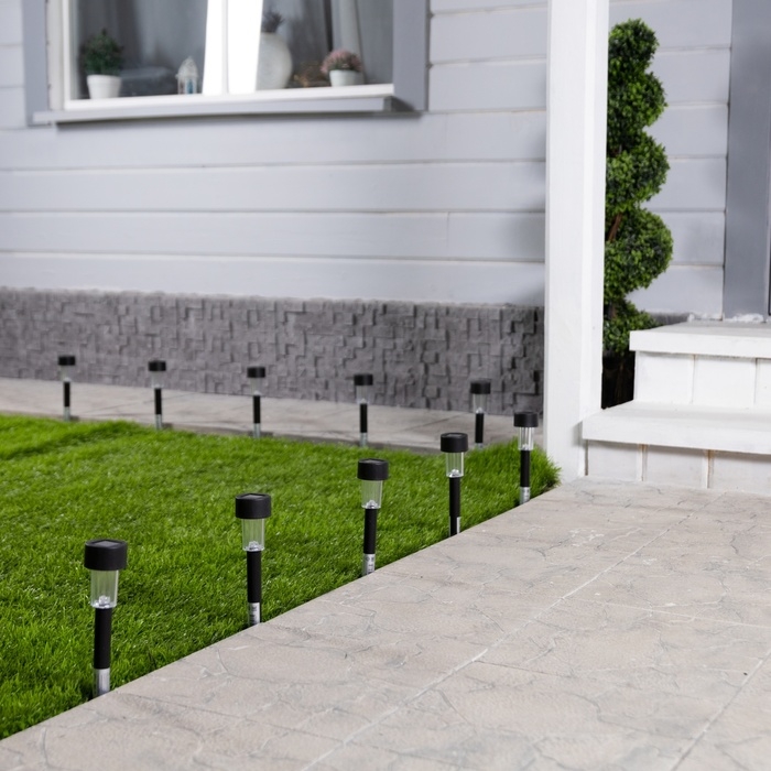 Набор садовых светильников на солнечной батарее «Цилиндр», 4.5 × 30 × 4.5 см, 1 LED, свечение тёплое белое, 10 шт. Набор садовых светильников на солнечной батарее «Цилиндр», 4.5 × 30 × 4.5 см, 1 LED, свечение тёплое белое, 10 шт.