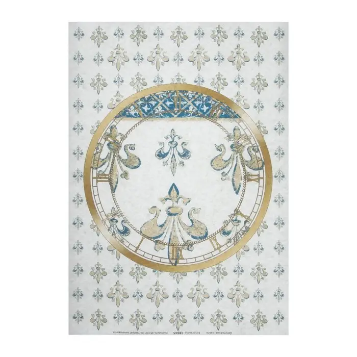 Декупажная карта "Геральдическая лилия" плотность  45г/м2  формат А4 2519222