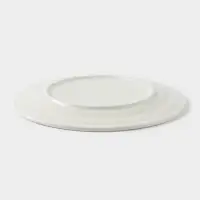 Тарелка Доляна White Label, d=20 см, утолщённый край, фарфор, белая
