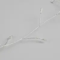 Гирлянда &laquo;Мишура&raquo; 50 м, роса, IP44, серебристая нить, 1500 LED, 8 режимов, свечение мульти, 36 В