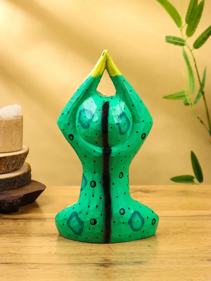 Сувенир интерьерный «Лягушка-йог», 15×8×25 см, дерево Сувенир интерьерный «Лягушка-йог», 15×8×25 см, дерево