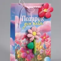 Пакет ламинированный &laquo;Подарок для тебя&raquo;, 22.3&times;9&times;35 см