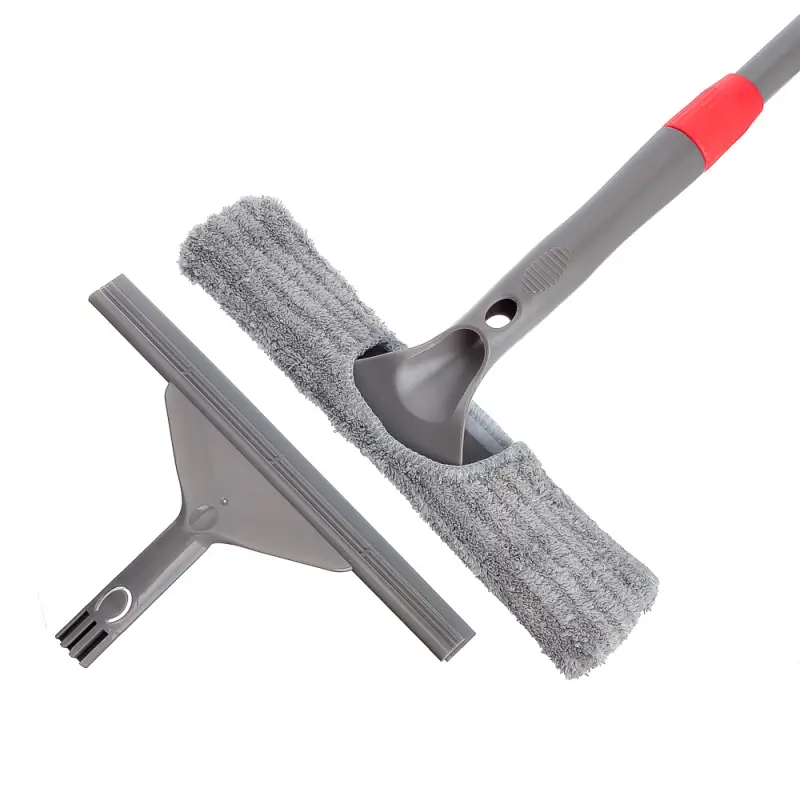 Vetta Окномойка со съемным скребком, насадка микрофибра 28х4,7см, телескоп. ручка 100-142см