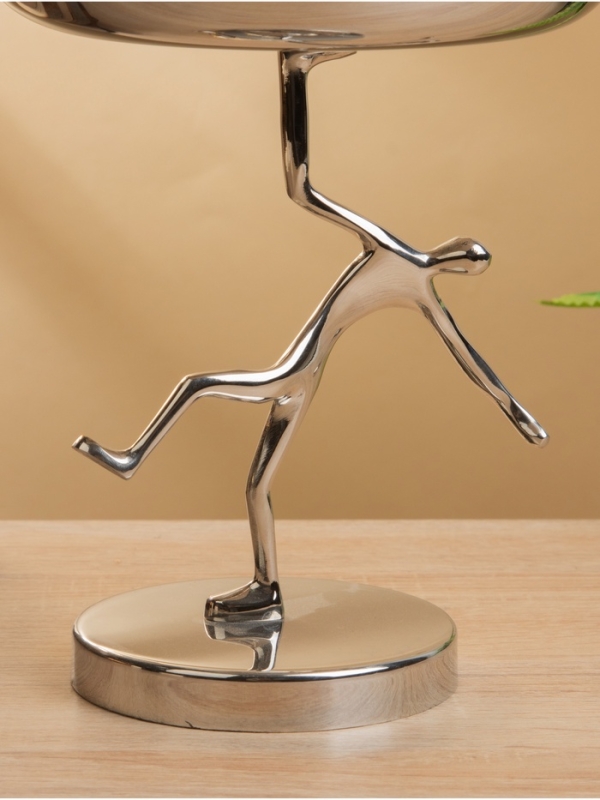 Чаша Чаша "Человек" 17х17х20 см, нержавеющая сталь, латунь, цв. золото