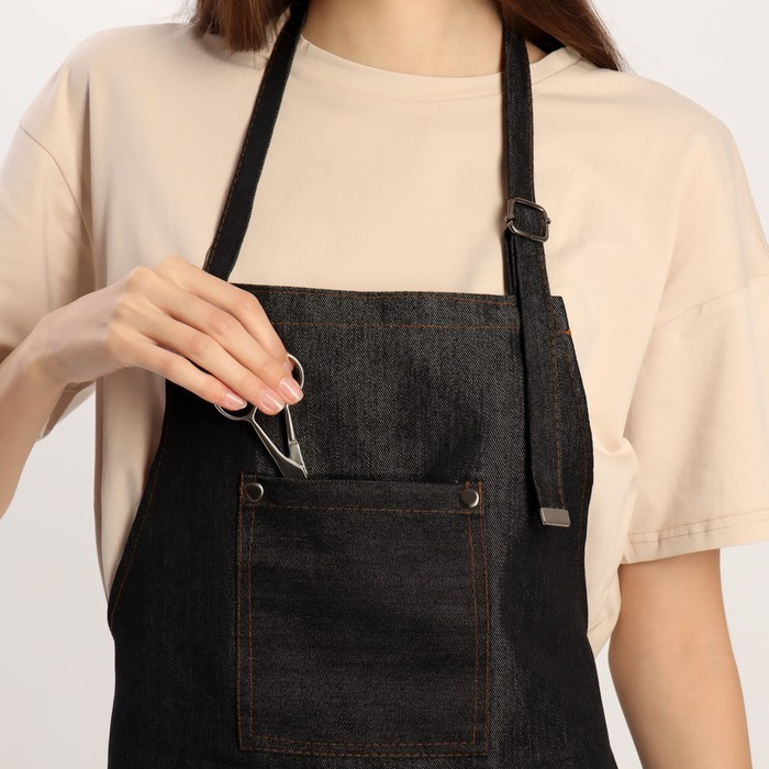 Фартук для мастера, джинсовый, цвет чёрный Фартук для мастера, джинсовый, цвет чёрный