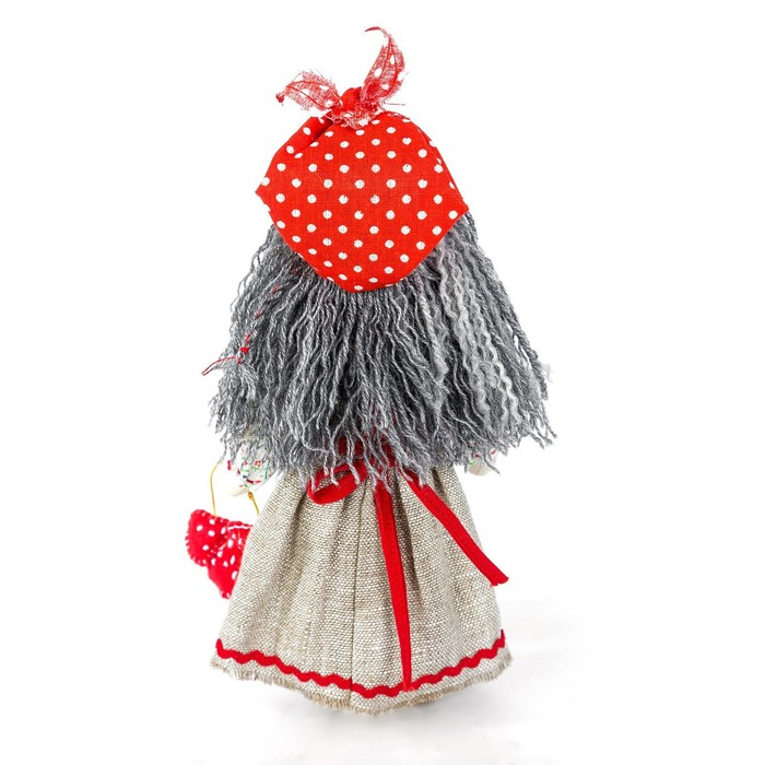 Набор для изготовления игрушки из льна и хлопка с волосами из пряжи «Баба Яга», 21 см Набор для изготовления игрушки из льна и хлопка с волосами из пряжи «Баба Яга», 21 см