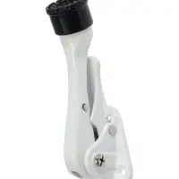 Фиксатор дверной LOCKLAND “козья ножка”, с автоподъемом, цвет белый Фиксатор дверной LOCKLAND “козья ножка”, с автоподъемом, цвет белый